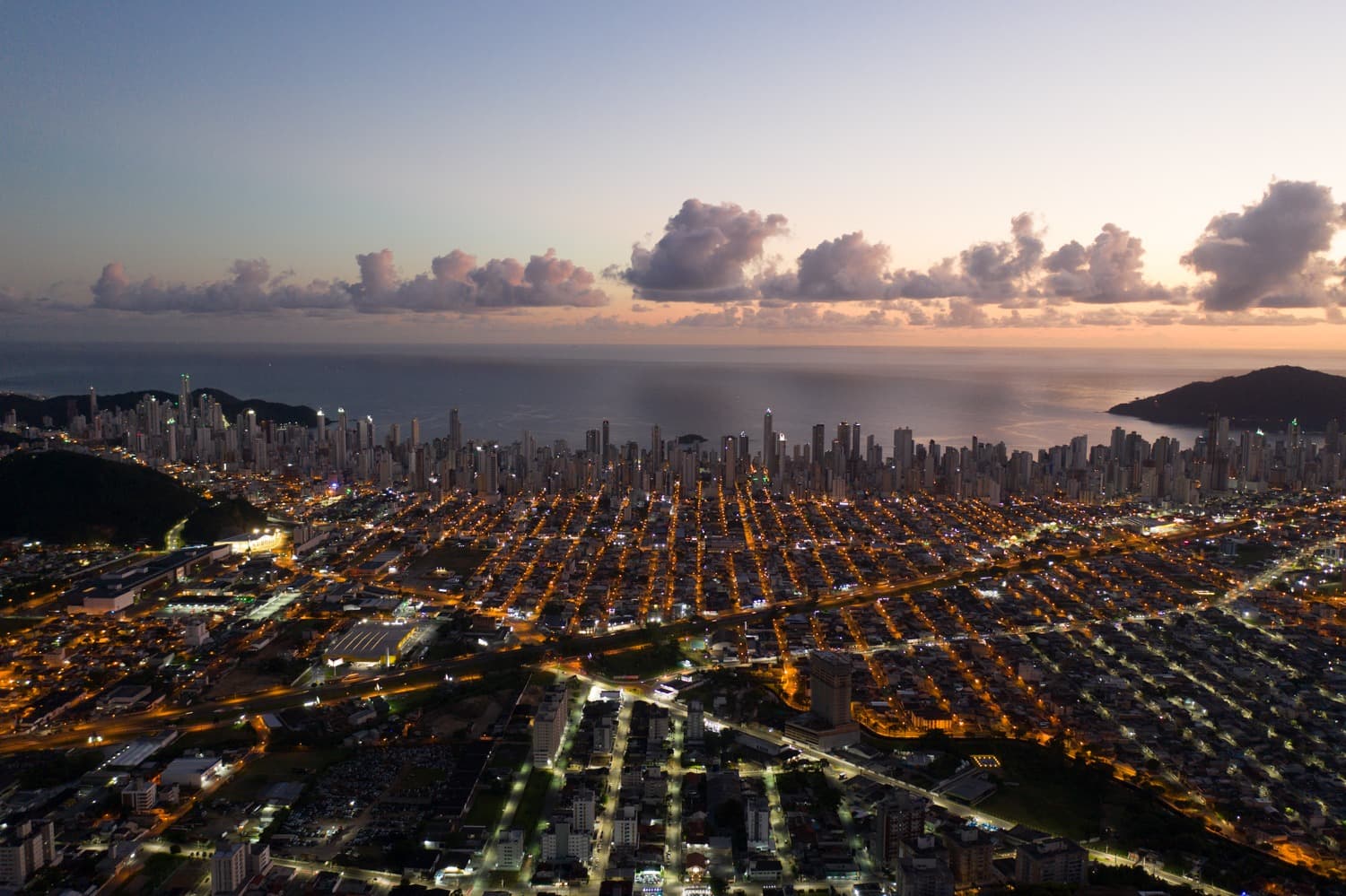 Vista aérea de Balneário Camboriú